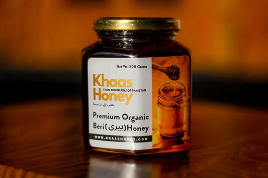 Premium Khaas Beri Sidr Honey jar – 100% pure, organic honey in Pakistan