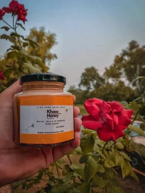 Royal Jelly in Choti Makhi Beri Honey - Pure Blend - Khaas Honey