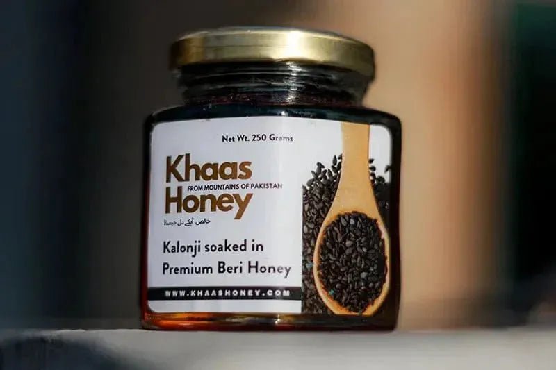 Pure Kalonji infused in Beri Honey (Sidr) - Raw & Natural - Khaas Honey