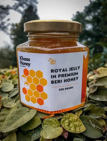 Royal Jelly in Choti Makhi Beri Honey - Pure Blend - Khaas Honey