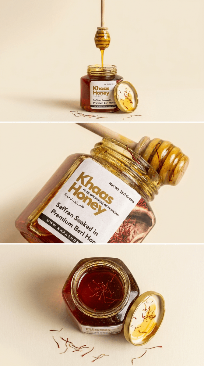 Saffron And Zafran in Beri Honey - Khaas Honey